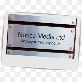 Notice Media Signage - Wood, HD Png Download