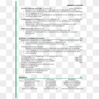 Cosmetology Resume Template 69544 - Résumé, HD Png Download