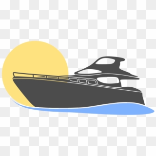 Yacht Motorboat Logo Vector Png - Yacht Vector Png, Transparent Png
