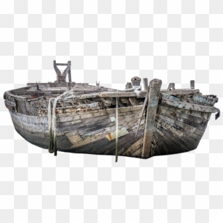 Wood Boat Png Image - Crashed Boat Transparent Background, Png Download