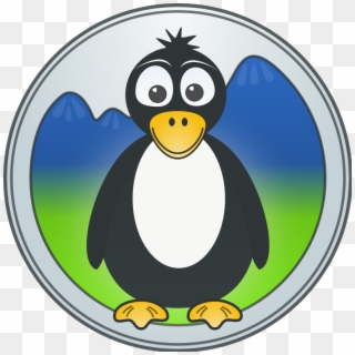 A Penguin In The Mountains Clip Art Download - Animali Disegni Colorati, HD Png Download