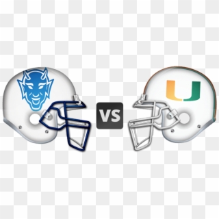 Duke Vs Um With Roundtower And Cisco - Football Helmet, HD Png Download