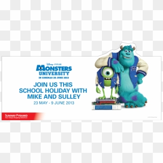 Guess Who Will Be Dropping By Early To Sunway Pyramid - Monsters University Walt Disney, HD Png Download