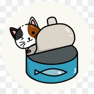 Cat Cartoon Canned Fish Cute Pet Png And Psd - ปลา กระป๋อง การ์ตูน, Transparent Png