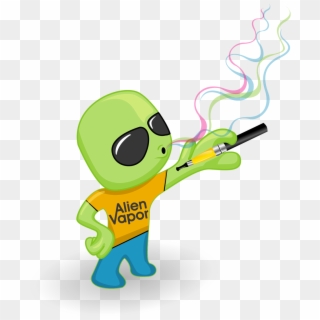 Alien Vapor For Healthier Smoking Habits - Cartoon, HD Png Download