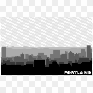 Portland Skyline Vector Art - Cityscape, HD Png Download