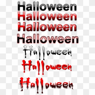 Illustration Of Halloween Text - Halloween, HD Png Download