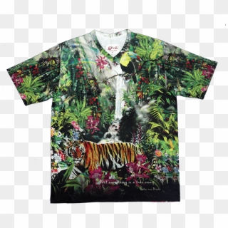 Dryfit Forest And Animal Print T-shirt - Bengal Tiger, HD Png Download