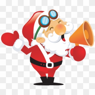 Papa Noel, Santa Claus, Navidad Vector - Santa Claus Shouting, HD Png Download