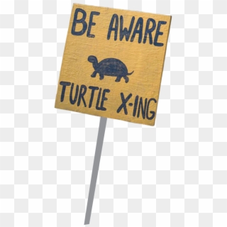 Turtle Crossing - Sign, HD Png Download