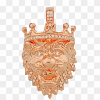 Crowned Lion's Head Pendant , Png Download - Pendant, Transparent Png