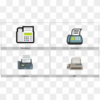 Fax Machine On Various Operating Systems - Emoji, HD Png Download