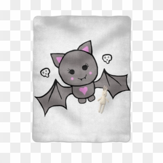 Cute Bat Baby Blanket - Cartoon, HD Png Download
