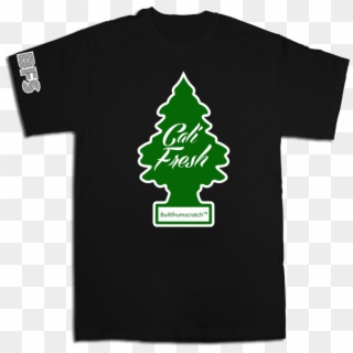 Cali Fresh Green/white/black Tee - Christmas Tree, HD Png Download
