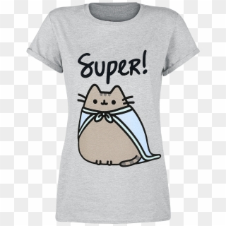 Null Super Mottled Light Grey T-shirt 353740 Cjwkdec - Pusheen Super Shirt, HD Png Download