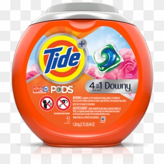 Tide Pods® 4in1 Plus Downy April Fresh Scent - Tide Pods 4 In 1 Downy, HD Png Download