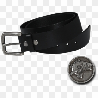 5 Black Leather Belt - Buckle, HD Png Download