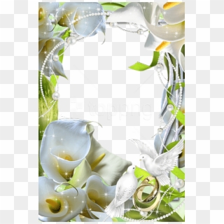 Free Png Beautiful Flowers Wedding Transparent Frame - Wedding Transparent Flower Frame, Png Download
