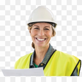 Construction Woman - Hard Hat, HD Png Download