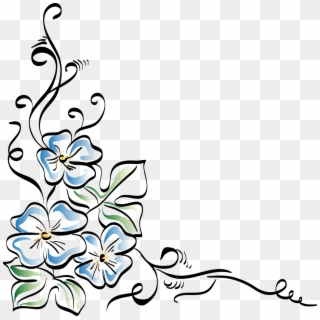 Flowers Flower,plant,spring,free Vector - Flower Png Line Drawing, Transparent Png