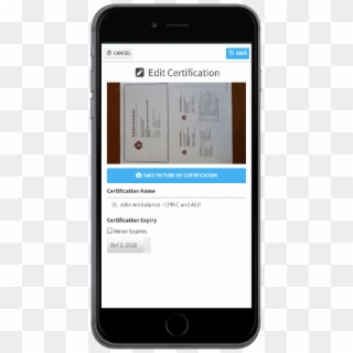 Using The Mycomply Worker App A Worker Is Able To Store - Iphone, HD Png Download