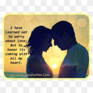 Cute Quotes - Loving Him With All My Heart, HD Png Download
