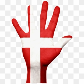 Denmark Flag Hand National Fingers 673482 - Tajikistan Flag Png, Transparent Png