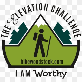 Elevation Hike Woodstock Badge - Traffic Sign, HD Png Download
