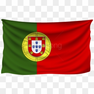 Portugal Flag Png - Green And Red Flag With Something, Transparent Png