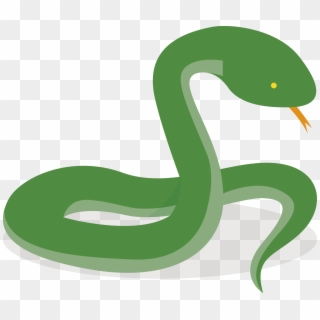 Smooth Green Snake Clipart Pear - Snake Green Vector Png, Transparent Png