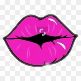 #lips #kiss #pink #face #makeup #cartoon #hd #bynisha, HD Png Download