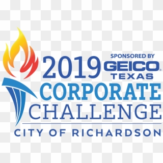 2019 Geico Of Texas Corporate Challenge Logo Png, Transparent Png