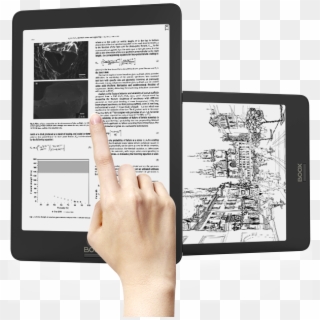 Full Screen Touch Allows Users To Manage All Activities - E-reader, HD Png Download