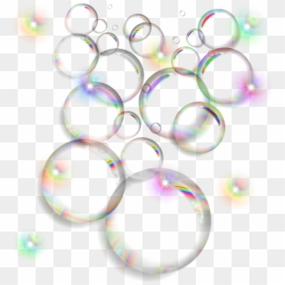 Bubbles Rainbow Colors Ftestickers Stickers Autocollant - Soap Bubbles Png, Transparent Png