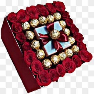 #gift #present #bow #chocolate #ferrerorocher #roses - بهترین کادو برای پسر, HD Png Download