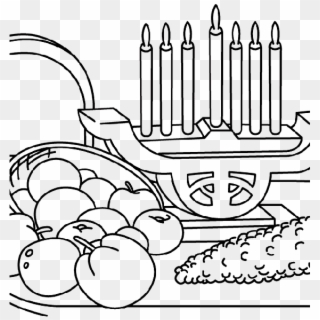 Kwanzaa And The Fresh Fruit Coloring Pages - Coloring Book, HD Png Download