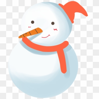 Simple Cartoon Fresh Christmas Png And Psd - Snowman, Transparent Png
