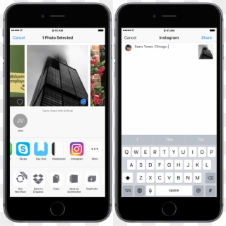 Instagram Adds Basic Extension Support - Iphone Keyboard Ios 10, HD Png Download