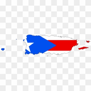 Flag-map Of Puerto Rico - Puerto Rican Flag Map Png, Transparent Png