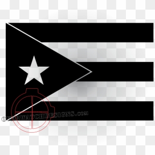 Puerto Rico Flag Decal - Puerto Rico Flag Black And White, HD Png Download
