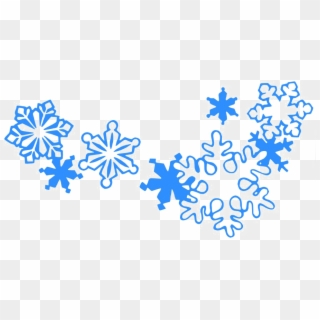 Blue Snowflakes Png Background Image - Christmas Clipart Black And White Border, Transparent Png