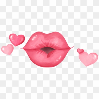 Download - Valentines Lip Clip Art, HD Png Download