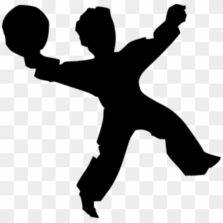 Dodgeball Clipart Silhouette - Silhouette Man, HD Png Download