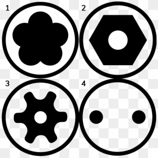 Screw Head Types - Circle, HD Png Download
