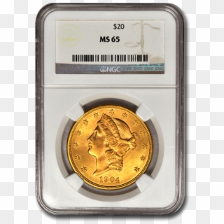 Picture Of $20 Liberty Gold Coins Ms - Money, HD Png Download