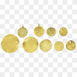 Lot Of Gold Coins - Brass, HD Png Download
