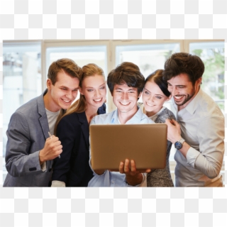 People Looking At Laptop - Student, HD Png Download