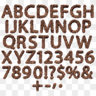 Brown Fur Font Letters, HD Png Download
