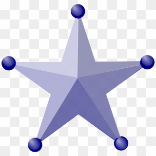 Blue 3d Star Vector Clipart Image, HD Png Download