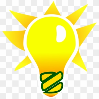 Light Bulb And A Star Vector Clip Art - Light Energy Examples Clipart, HD Png Download